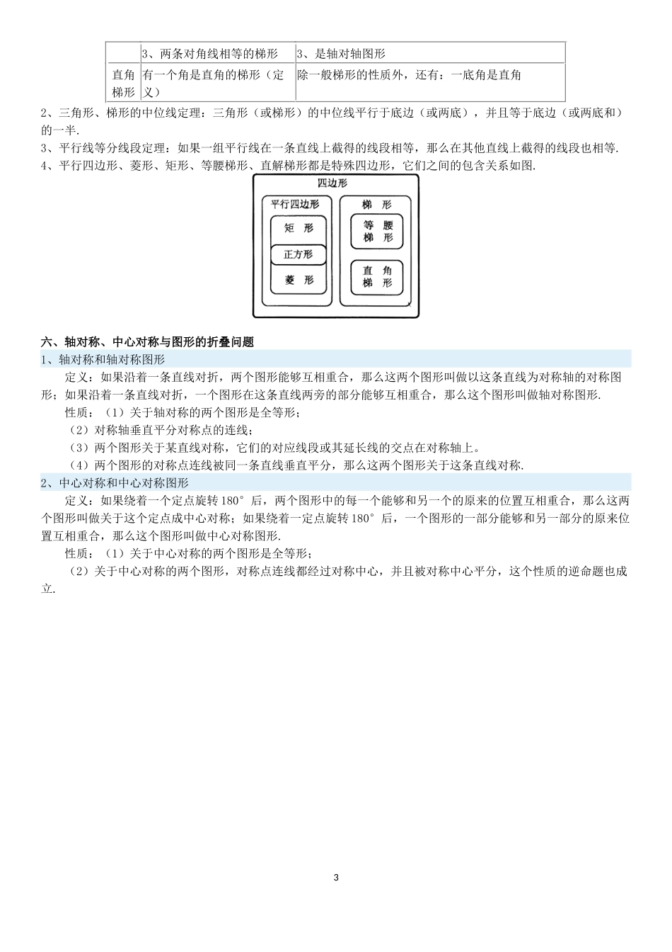 九年级复习直线形_第3页