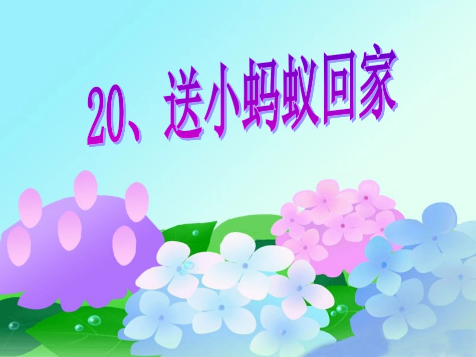 送小蚂蚁回家_第1页