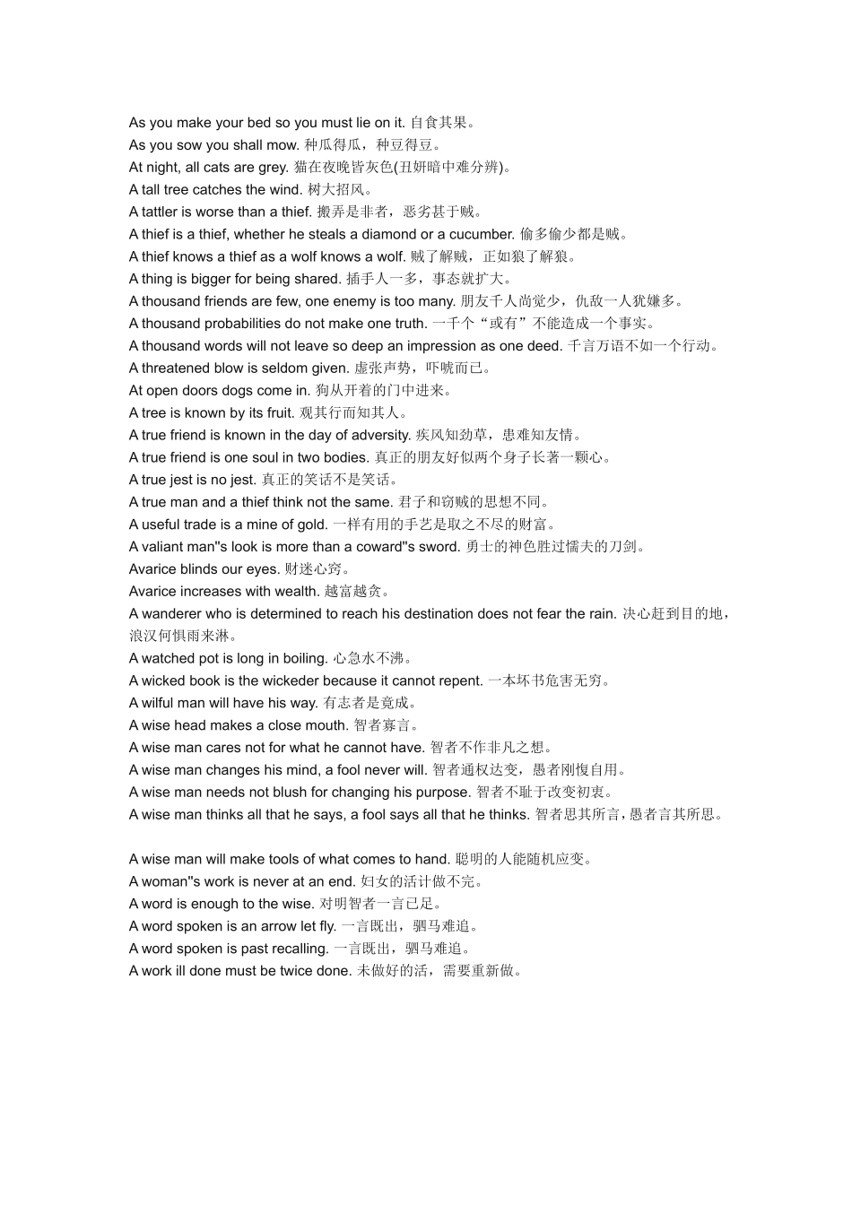 英文谚语大全2_第3页