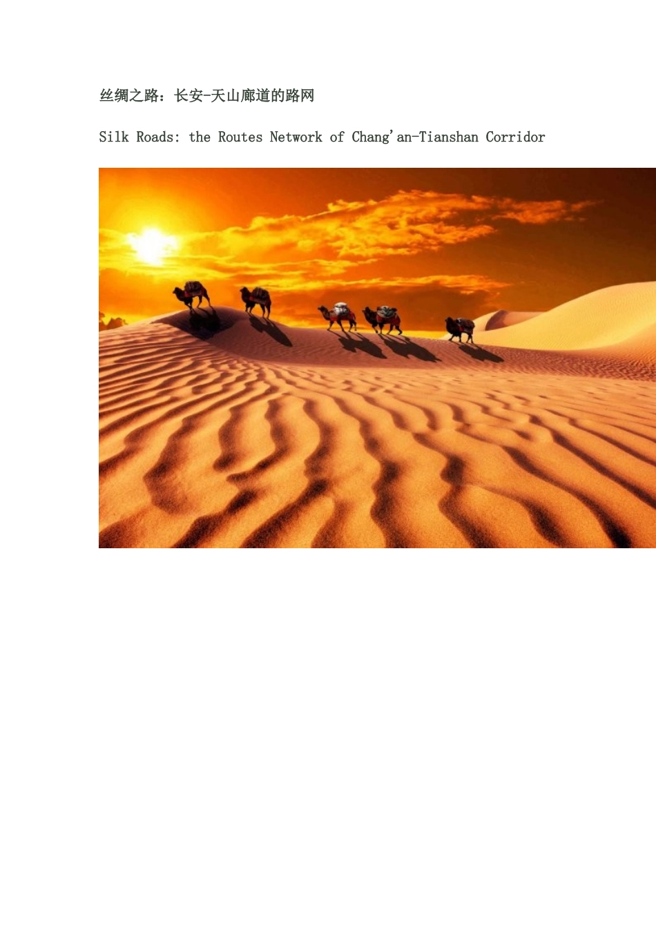 丝绸之路：长安-天山廊道的路网_第1页
