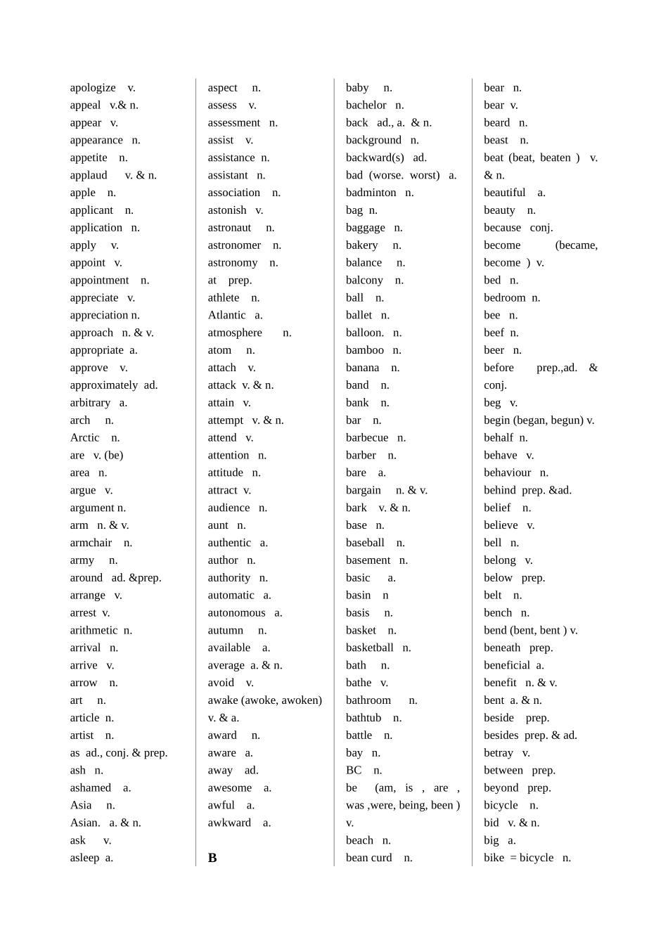 2015年高考英语考试说明附录词汇表_第2页