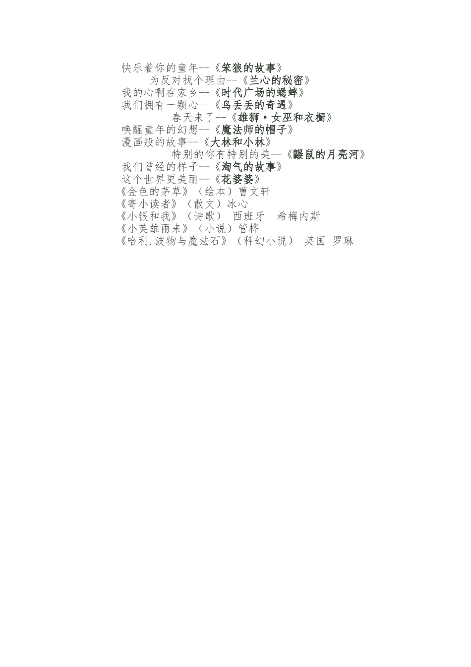 四年级阅读教学实施方案_第3页