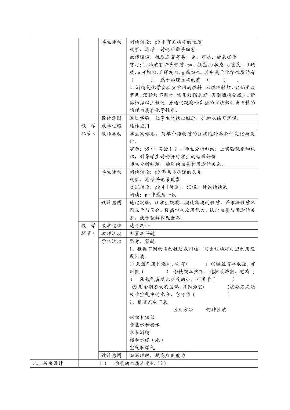 1.1物质的性质和变化(2)_第2页
