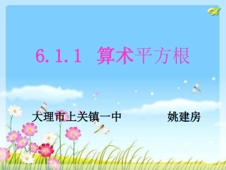 6.1.1算术平方根.1.1平方根