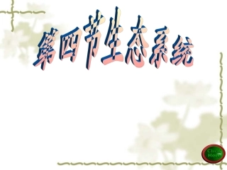 人教版七年级初一上册生物《生态系统课件PPT》