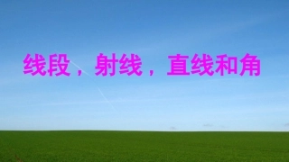 小学人教四年级数学线段、射线、直线和角-(3)
