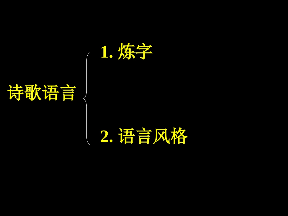 古代诗歌鉴赏之语言课件_第2页