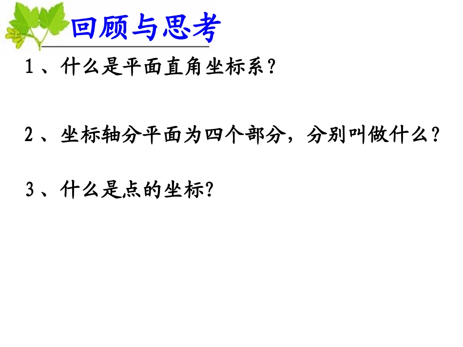 平面直角坐标系第二课时_第2页