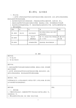 第二单元生日快乐