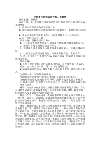 《蛋糕店活动》李霞牛杜中心园
