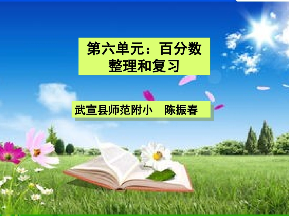 百分数整理和复习_第1页