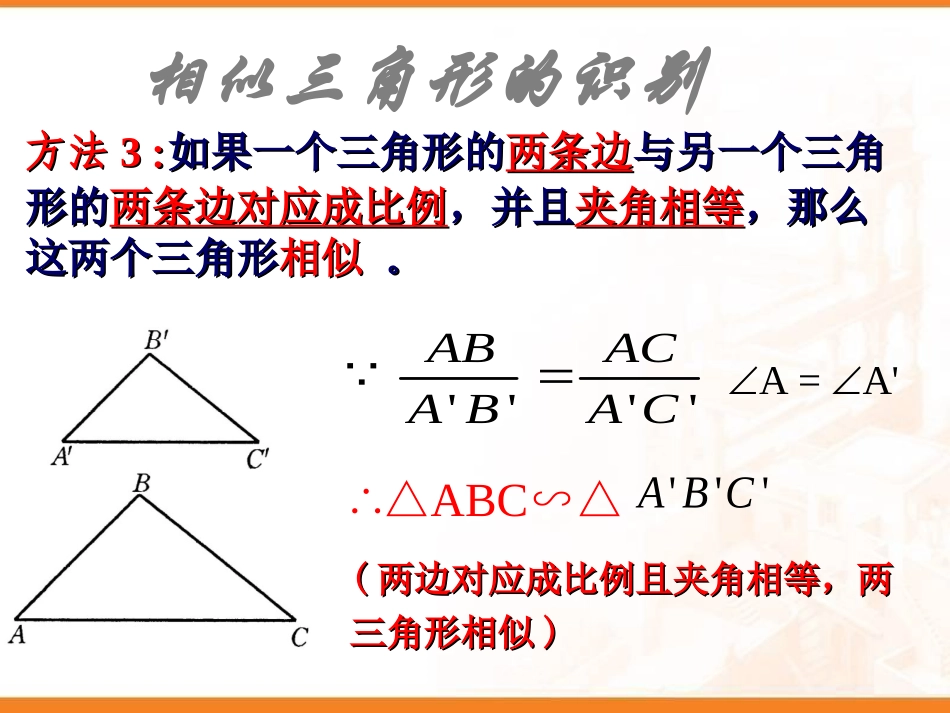华师大版九年级上相似三角形的判定_第2页