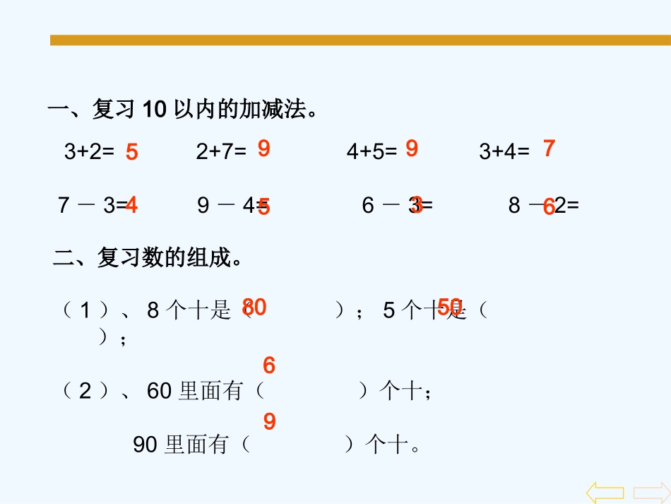 小学数学人教2011课标版一年级整十数加整十数的教案_第2页
