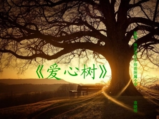 袁晓明制作绘本《爱心树》