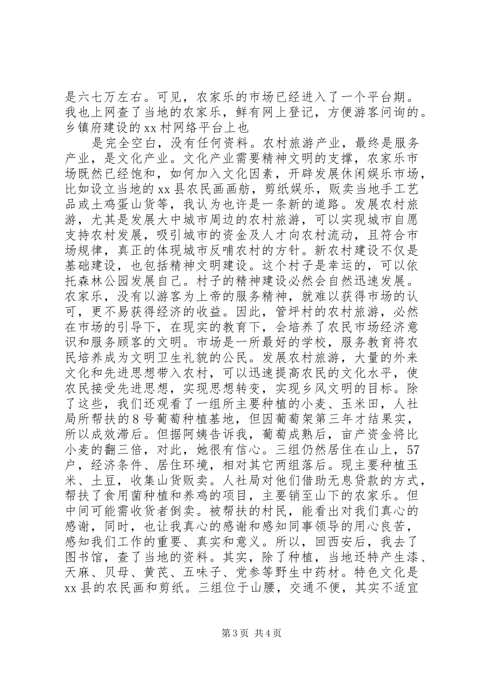 走访新农村心得体会_第3页