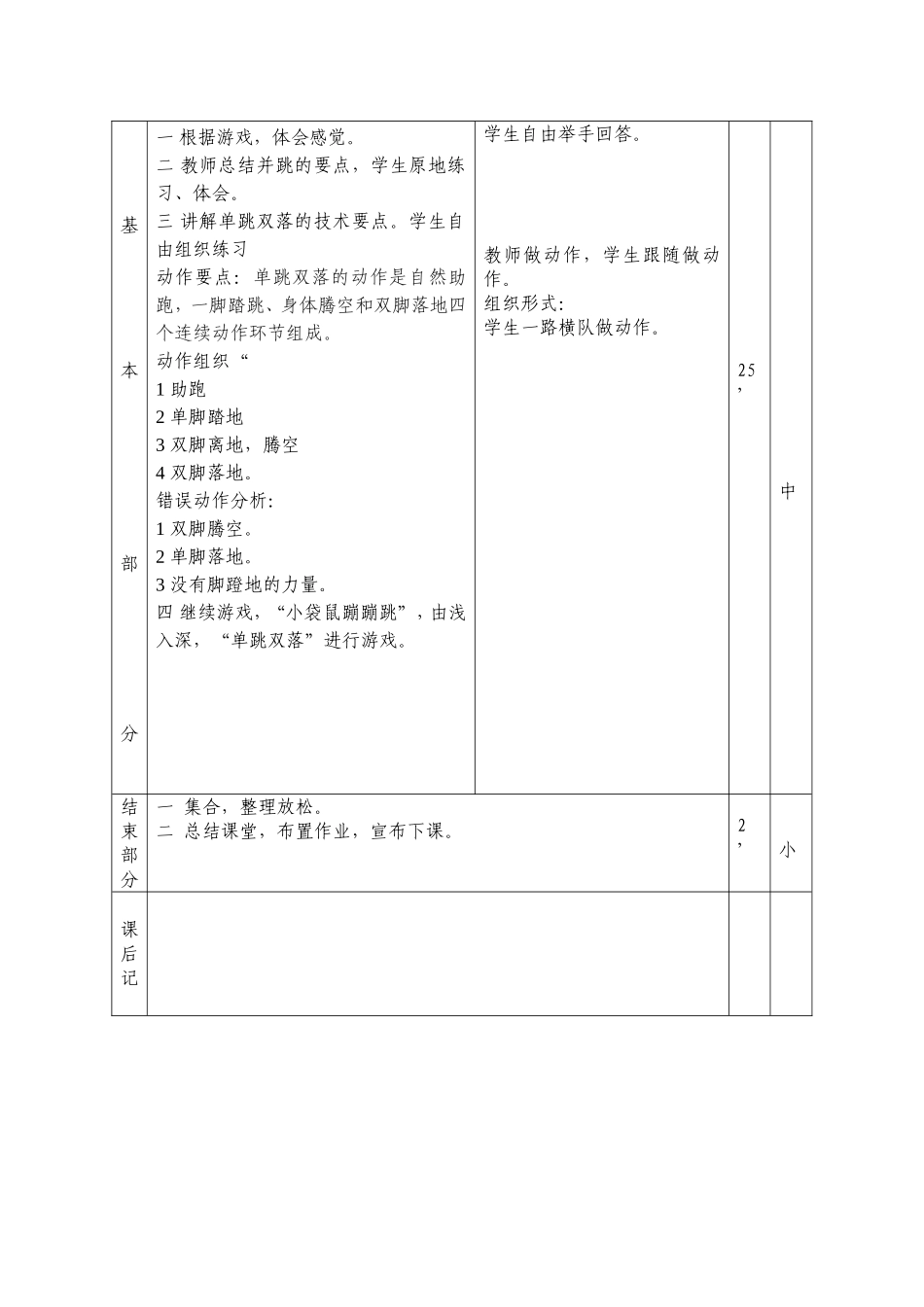 单跳双落教案_第3页