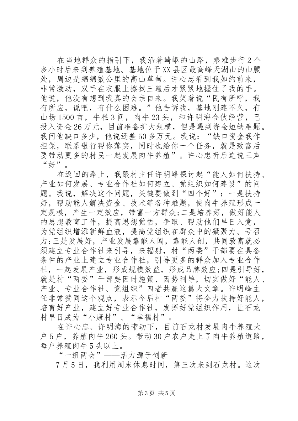 农村组织部长工作心得体会_第3页