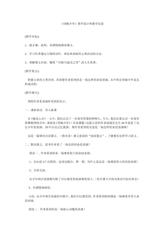《顶碗少年》教学设计