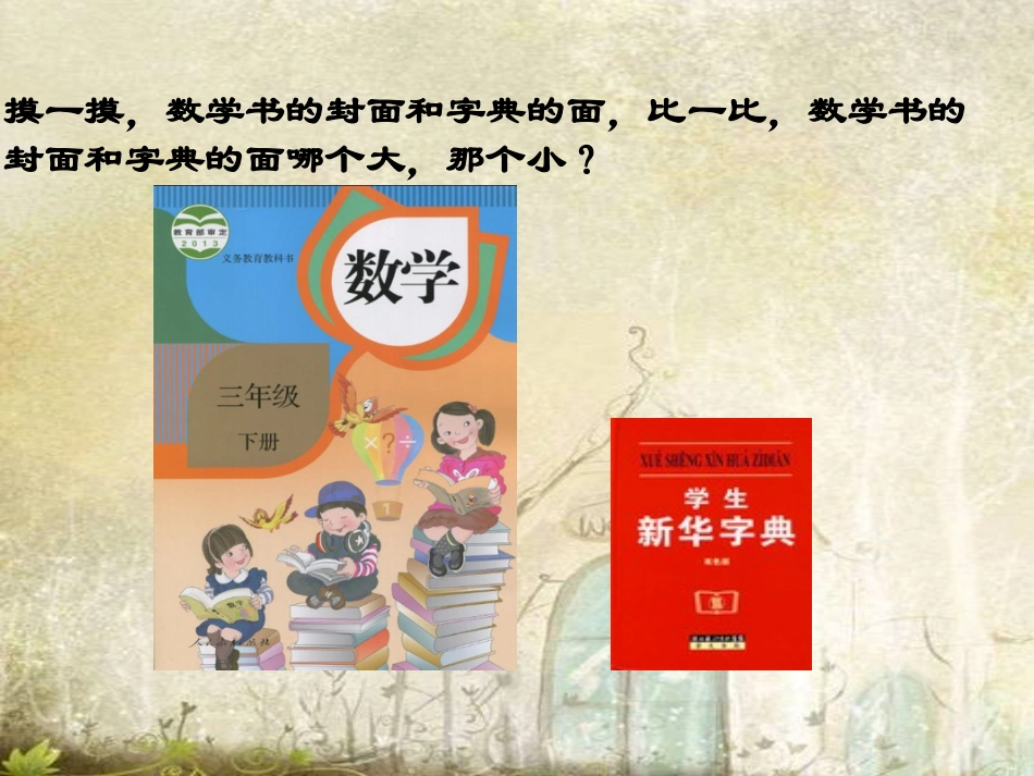 人教2011版小学数学三年级小学三年级下册面积的认识PPT课件-李林泽_第3页