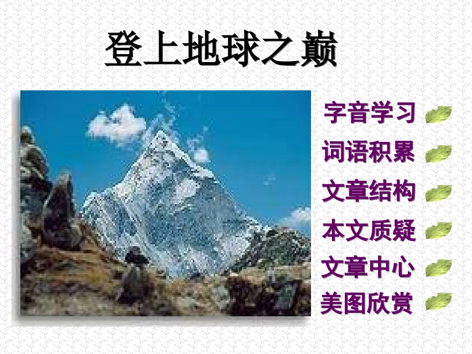 《登上地球之巅》上课用_第2页