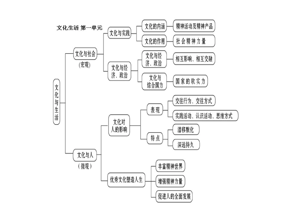 文化生活第一单元演示文稿1_第1页