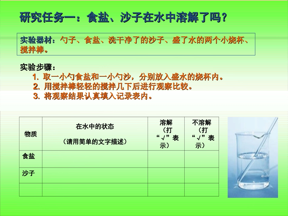 (教科版)四年级科学上册课件-水能溶解一些物质-3_第3页