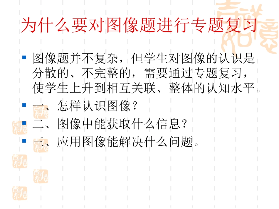 2013年中考图像复习(张孔霞)_第3页