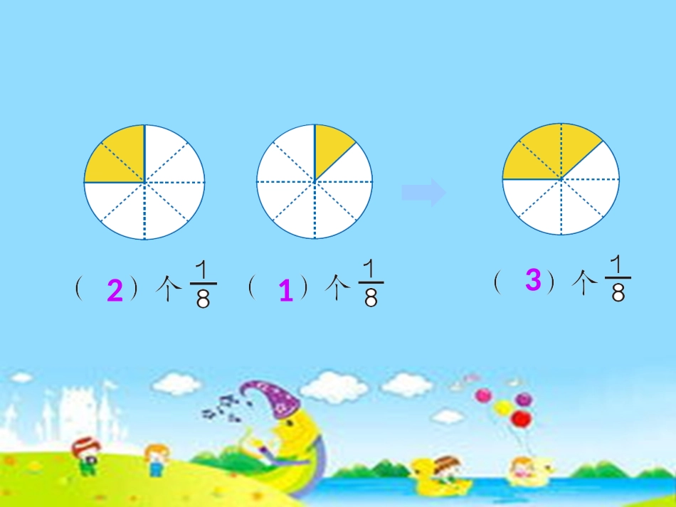 人教2011版小学数学三年级分数的简单计算_第3页