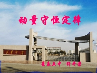 动量守恒定律课件
