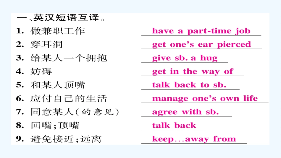 2016年人教版九年级英语Unit-7单元基础知识梳理_第2页