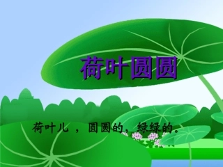 人教版一年级语文下册《荷叶圆圆》课件PPT