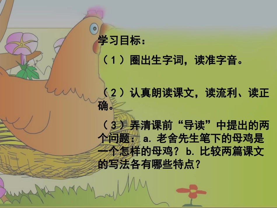 《母鸡》ppt_第2页