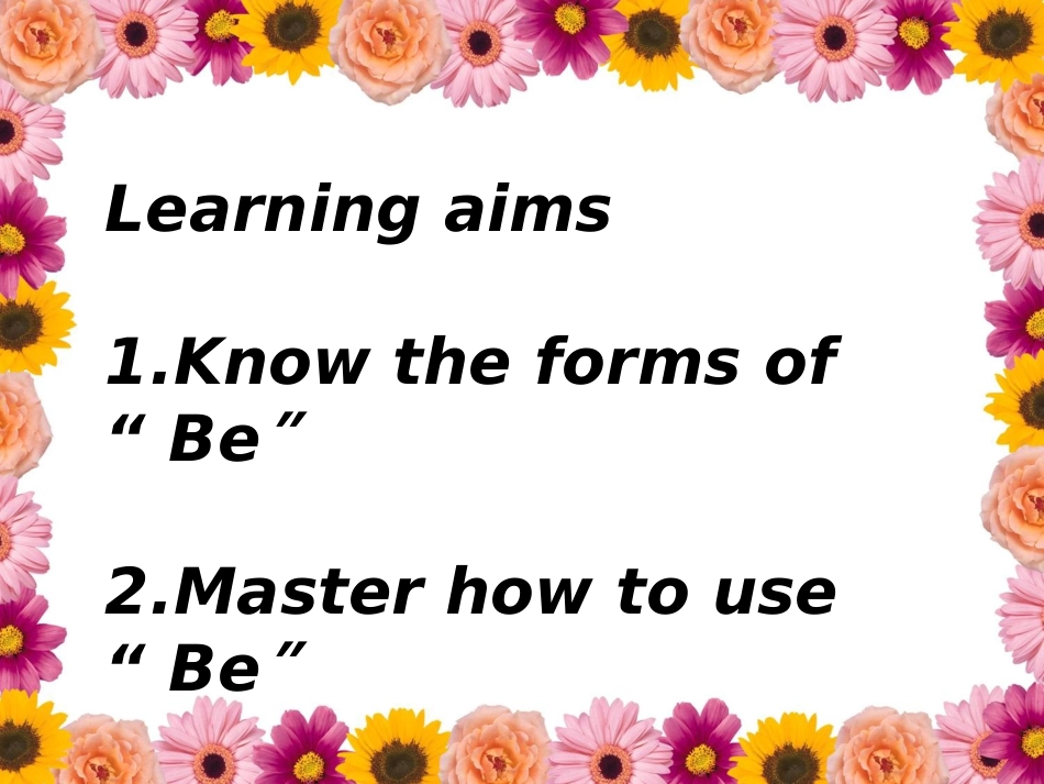 复习课——如何运用BE动词课件吴俊清_第2页