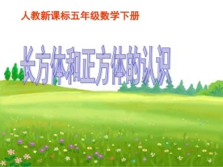 236下册《长方体和正方体的认识》