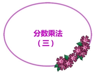 分数乘法练习课