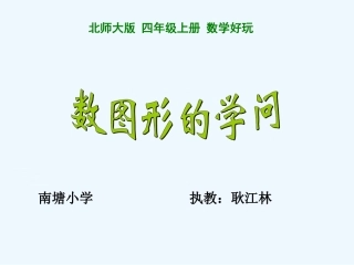 小学数学北师大2011课标版四年级数图形的学问ppt