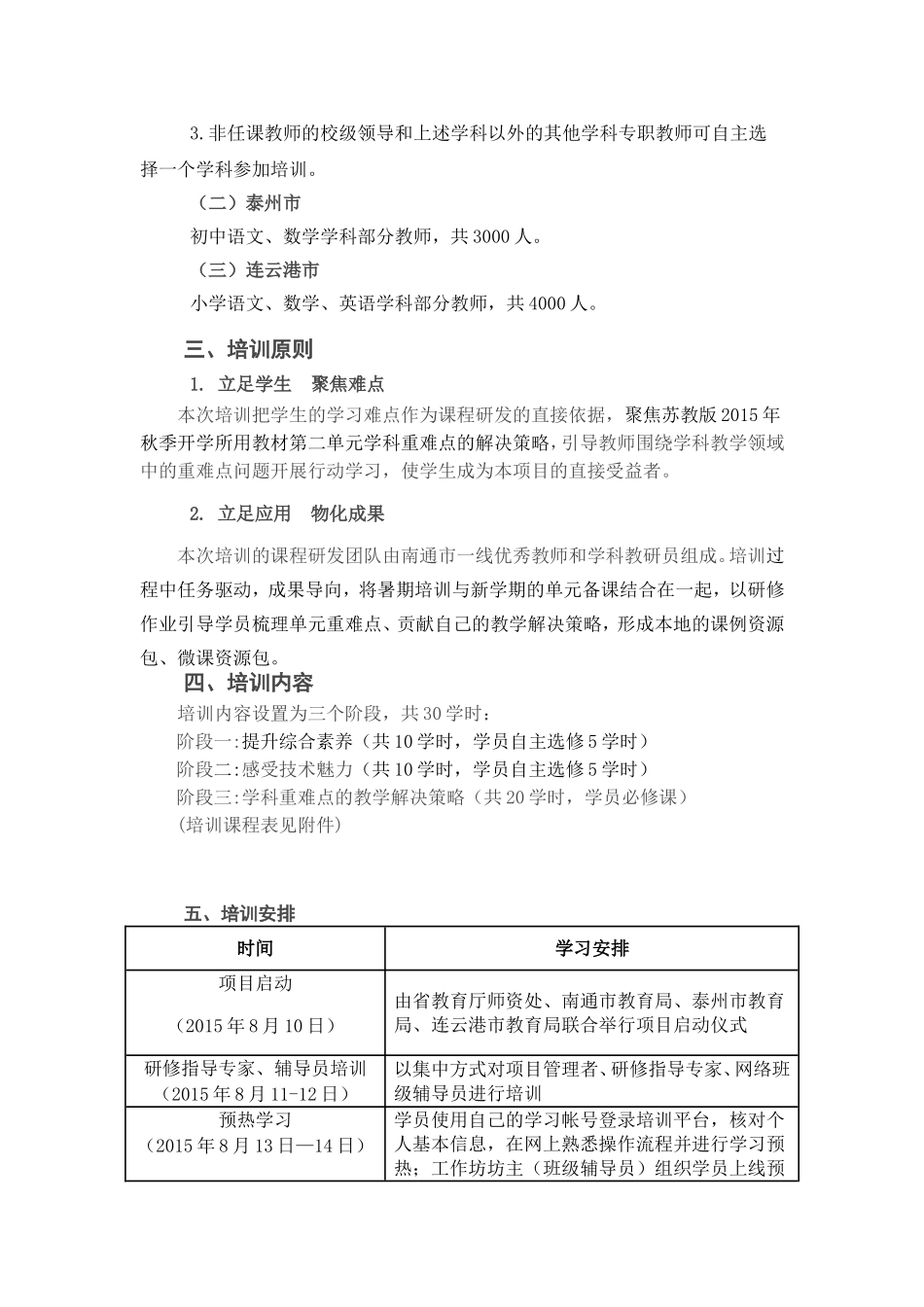 【重要】2015网络研修实施方案_第2页