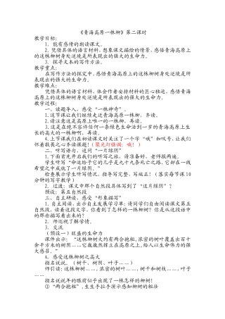4青海高原一株柳