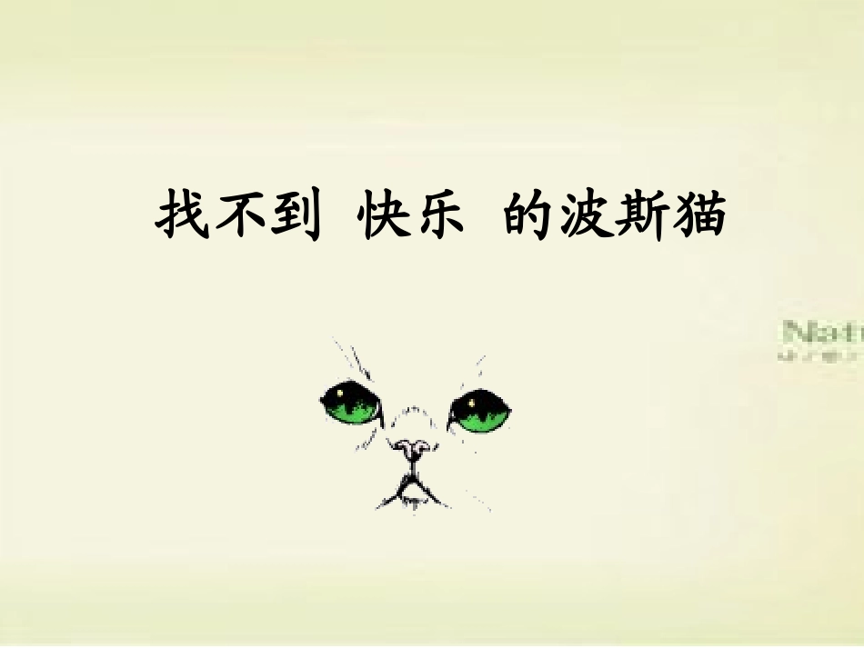 找不到快乐的波斯猫_第2页