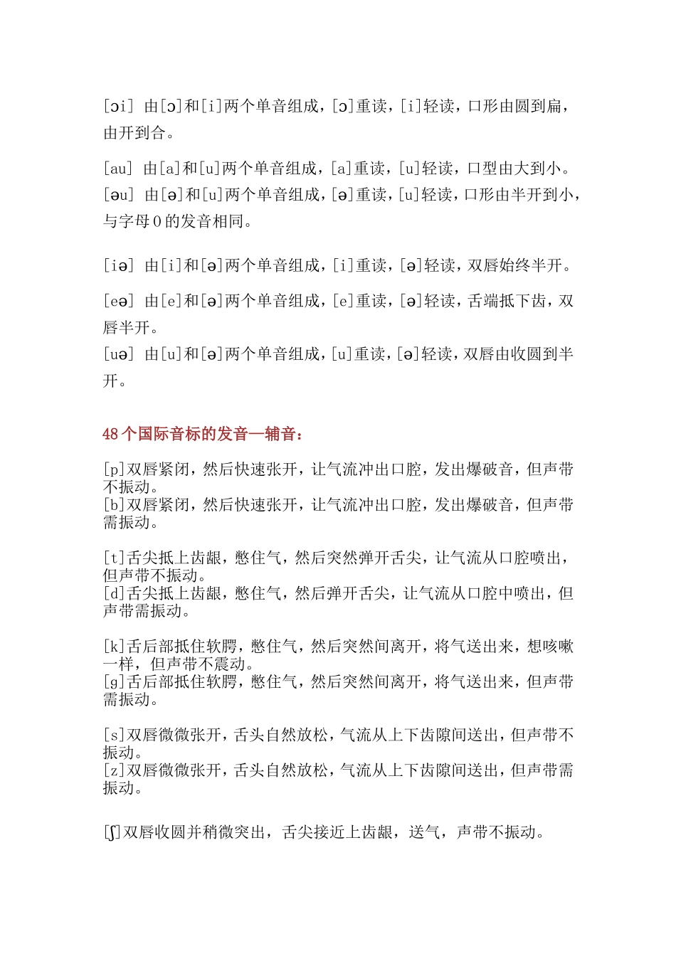 48个英语音标表_第3页