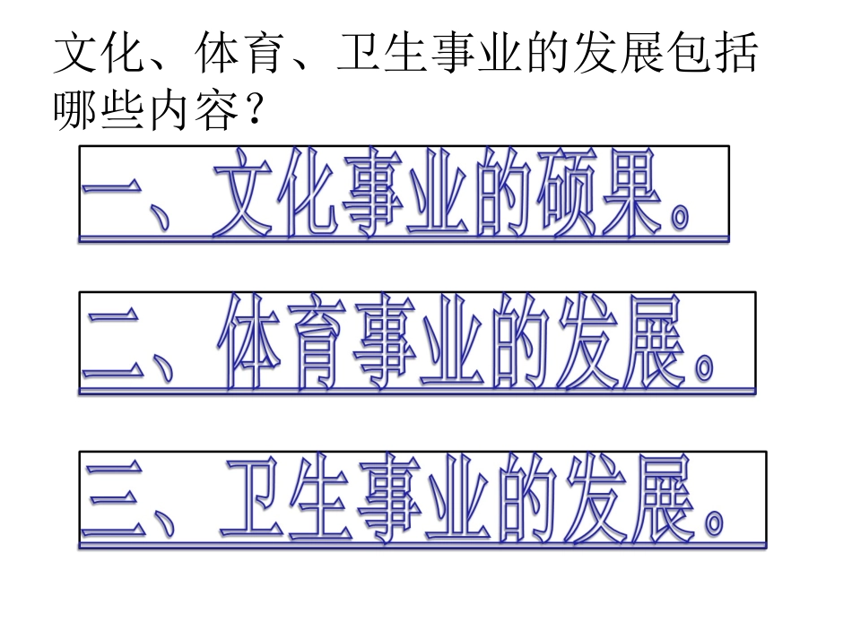 《文化体育和卫生事业的发展》课件2_第2页