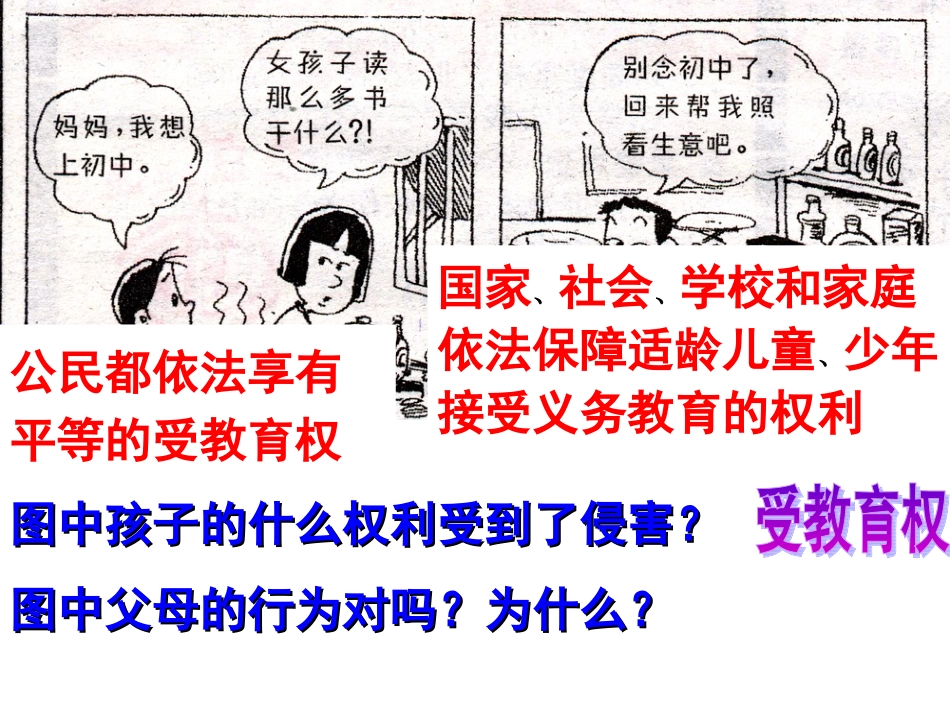 《谁都不能剥夺我们的受教育权》课件_第1页