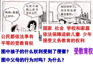 《谁都不能剥夺我们的受教育权》课件