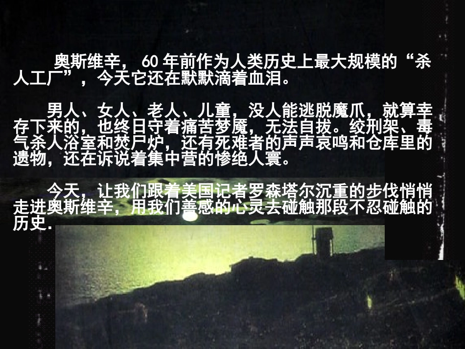 3《奥斯威辛没有什么新闻》课件81_第3页