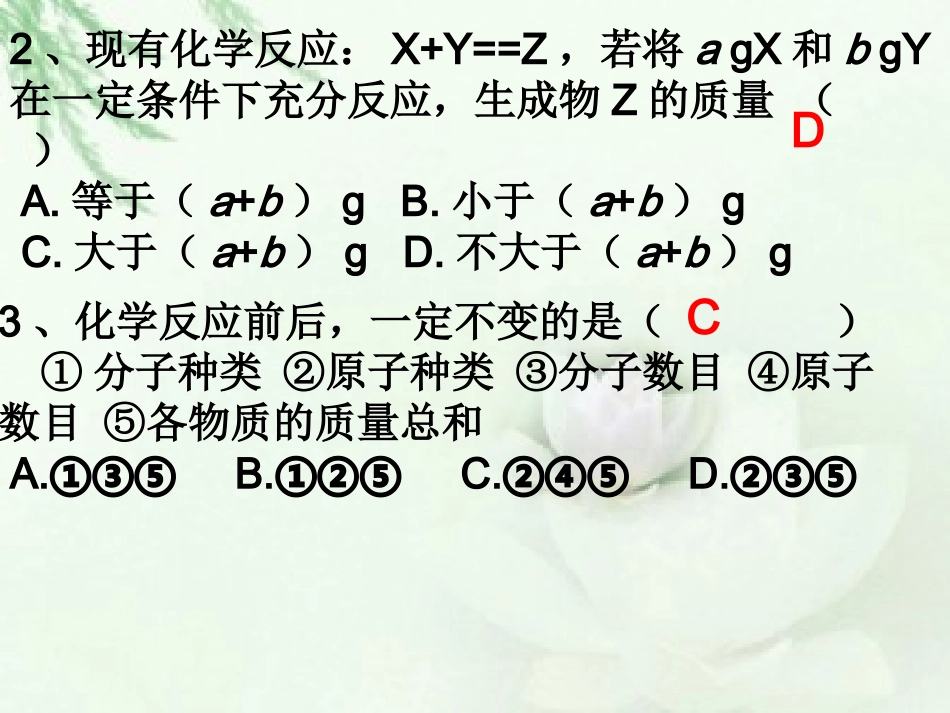 质量守恒与化学计算_第2页