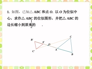 拓展练习2-相似多边形和图形的位似
