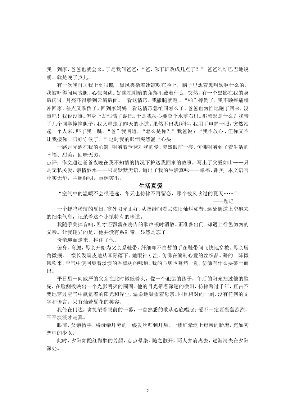 中考满分作文_第2页