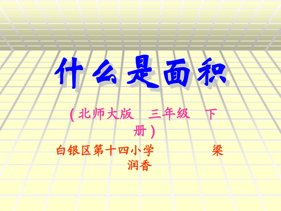 什么是面积课件_第1页