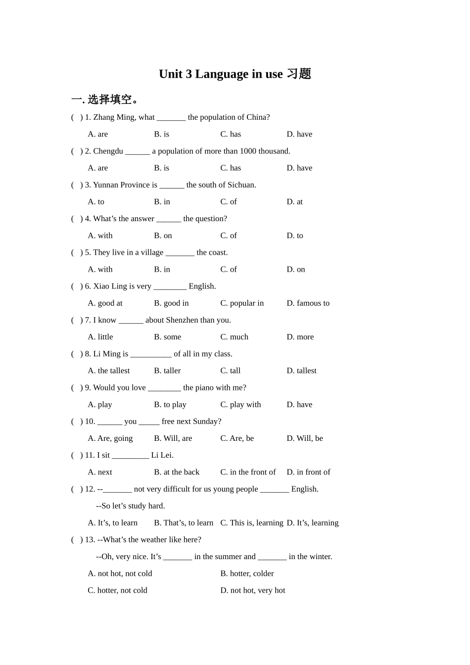 Unit-3-Language-in-use-习题3_第1页