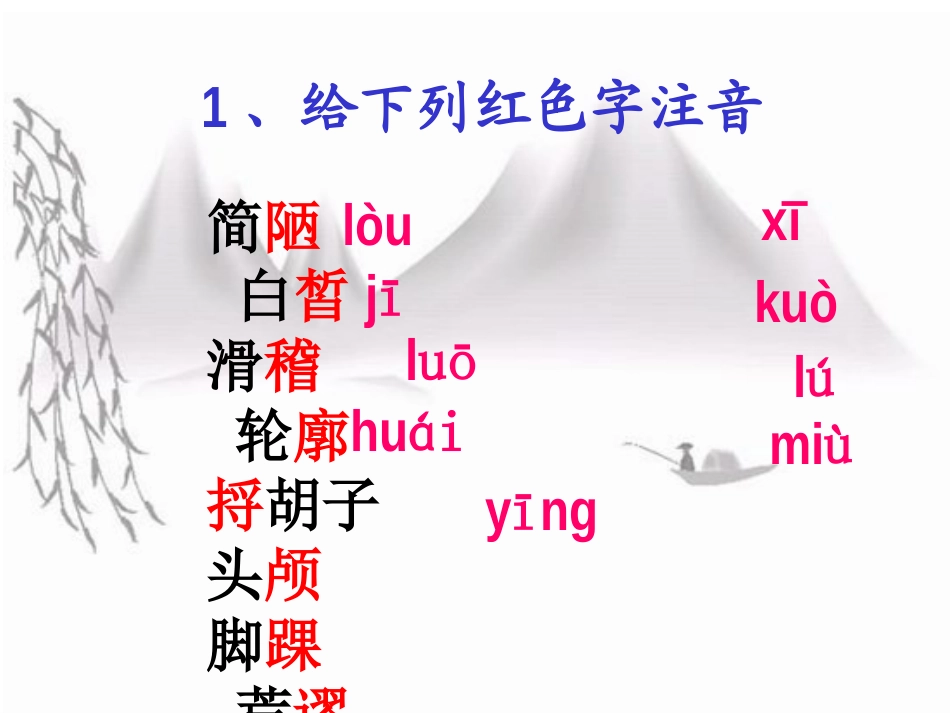 人教新课标版初中七下《福楼拜假的星期天》课件_第3页